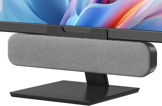 SnelShoppen - USB Computer Speaker, Mini Soundbar voor PC, Laptop, Notebook - Plug and Play - Compacte Monitor Speakers met Clip Screen Design en Mult