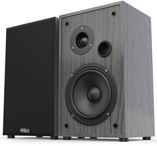 SnelShoppen - Wiibo String 15 HiFi-luidsprekers, 100W Paar, Ideaal voor Feesten, Tuin, Thuisgebruik, Hoogwaardige Geluidskwaliteit, Compacte Design, Z