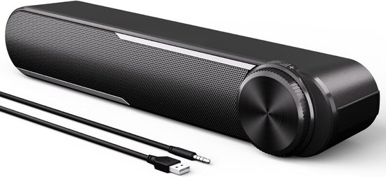 SNJY® Soundbar - USB Computerluidspreker - TV Speaker - Home Cinema - Gaming - Draagbaar - 10 W - Zwart