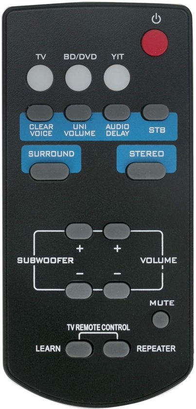 Solidchoice - Afstandsbediening voor Yamaha Soundbar
