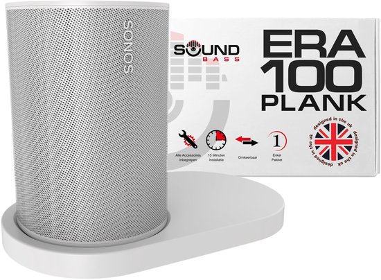 Solidchoice - Plank Muurbeugel voor Sonos ERA100 en ERA 100 SL, Wit