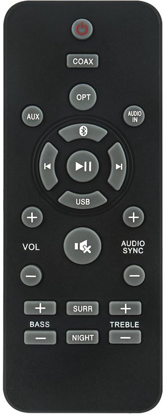 Solidchoice - Vervangende Afstandsbediening voor Philips Soundbar