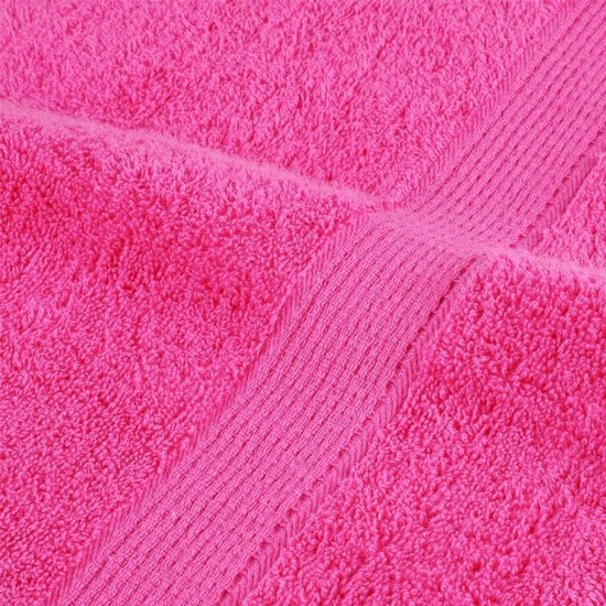 Solund Set van 4 saunahanddoeken, 80 x 200 cm, katoenen handdoeken, wollige badhanddoek voor sauna en wellness, absorberend en huidvriendelijk, roze
