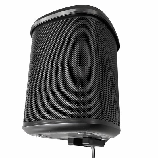 Sonos One & One SL muurbeugel – minimalistische wandhouder voor Sonos One & One SL - Zwart van Merkloos