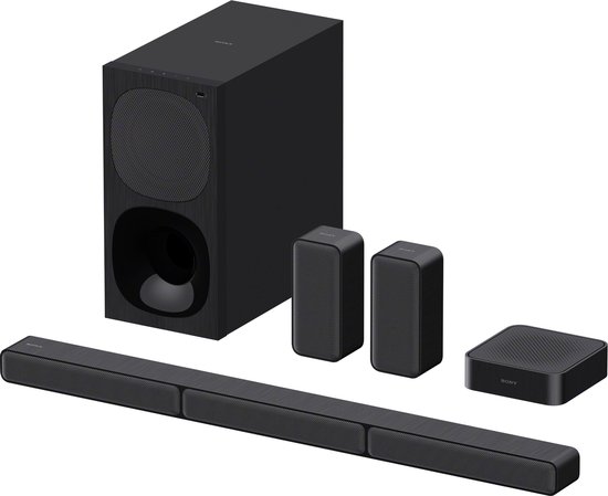 Sony HT-S40R - Soundbar met subwoofer en draadloze achterspeakers - Zwart van Sony