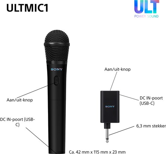 Sony ULT MIC - Draadloze Microfoonset