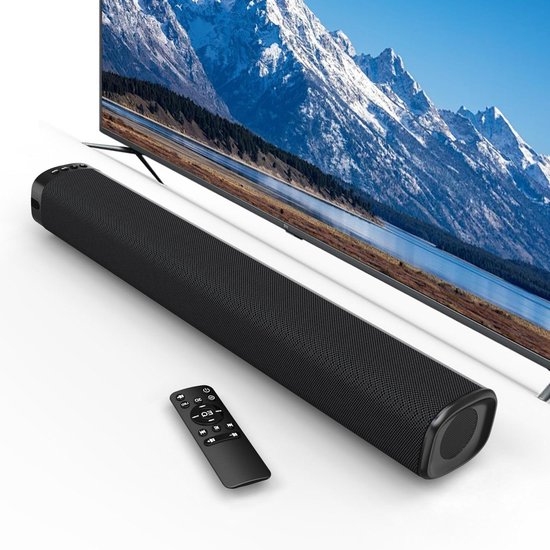 Soundbar 120W - Home Cinema Systeem - Films en Series Kijken - Draadloze Subwoofer - 2.1 Surround Sound - Zwart