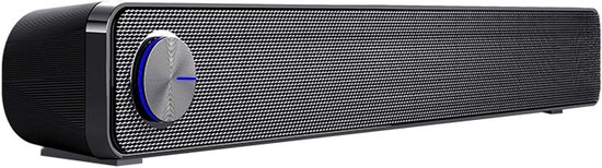 Soundbar 2.0 - Draadloze Luidspreker - Thuisbioscoop Geluid - Instelbare Bas - 52 Centimeter - Zwart
