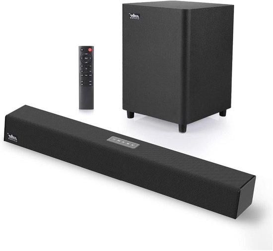 Soundbar 2.1 - Home Theater Systeem - Muziek Luisteren - 3D Surround Sound - 100W - Zwart