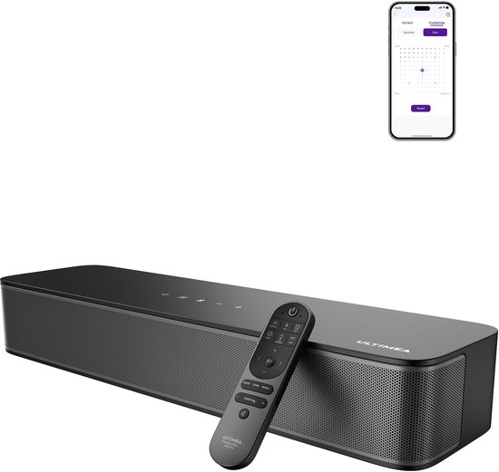 Soundbar 2.1 met Ingebouwde Subwoofer – 132W – Bluetooth 5.4 – App & Equalizer – Voor TV, PC en Gaming