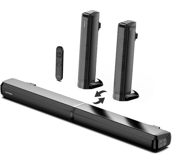 Soundbar - 2.2ch - Soundbar met Subwoofer - Soundbar voor TV - Bluetooth - App Control - Bass Instelbaar - 100W -Geluidssysteem - Zwart van Merkloos
