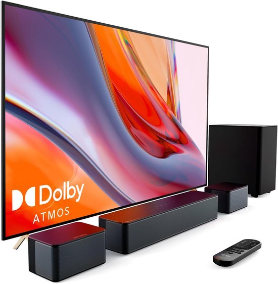 Soundbar – 5.1 Surround Sound – Dolby Atmos – Draadloze Subwoofer – Bluetooth – HDMI eARC