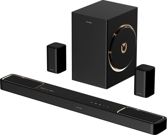 Soundbar 5.1.2 Dolby Atmos - 460 Watt Vermogen - 80 cm Breed - Zwart - Home Theater Geluidssysteem