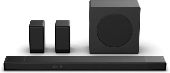 Soundbar 5.1.4 - Home Cinema Systeem - Film en Games - Automatische Ruimte Kalibratie - 600 W Vermogen - Zwart