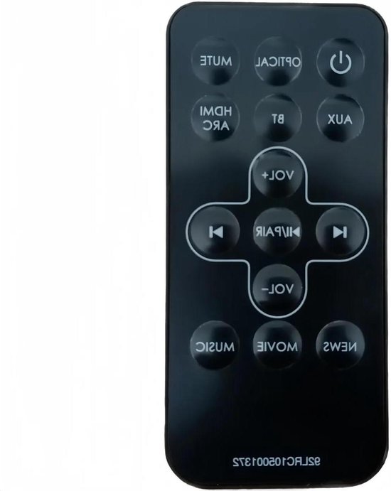 Soundbar Afstandsbediening - Universele Afstandsbediening - Soundbar Bediening - IR Communicatie - 1x1x1 cm - One Color