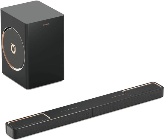 Soundbar - Audio Systeem - Film Kijken - Krachtige Bas - 6.5 Inch Speaker - Zwart