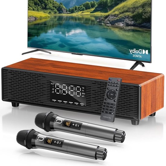 Soundbar - Audio Systeem - Home Cinema - Dolby Atmos - 20x12x20 cm - Zwart