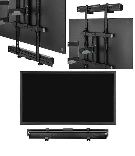 Soundbar beugel universeel - montage onder of boven tv - wandmontage van Allteq
