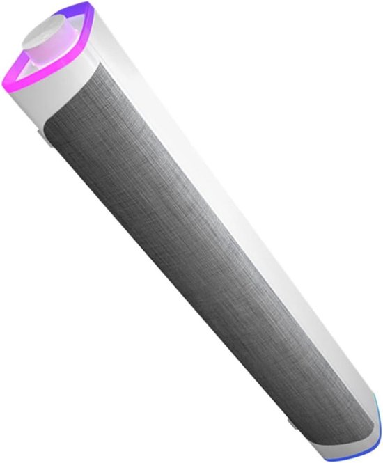 Soundbar Dubbele Luidsprekers - Stereo Soundbar Computer - Muziek Luisteren Thuis - Ruimtebesparend Compact Design