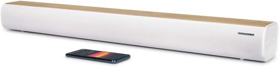 Soundbar - Geluidssysteem - Film en Muziek - 200W Vermogen - 85.5 cm - Wit Hout