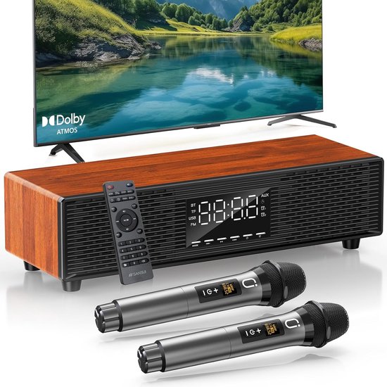Soundbar - Home Cinema - Film Geluid - Dolby Atmos - 20 x 12 x 20 cm