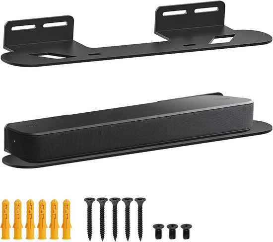Soundbar houder - universeel - carbon staal - ruimtebesparend - ShopVlot