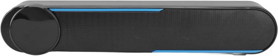 Soundbar Luidspreker - Desktop Speaker - Thuisentertainment - Krachtige Geluidskwaliteit - 38 x 8 x 7 cm - Zwart