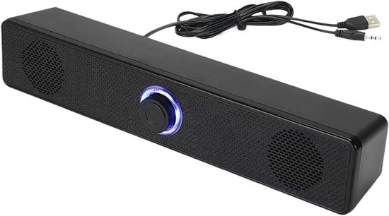 Soundbar Luidspreker - Draadloos Systeem - Thuisbioscoop Geluid - Basversterking - 6.8 x 8.5 x 6.8 cm - Zwart