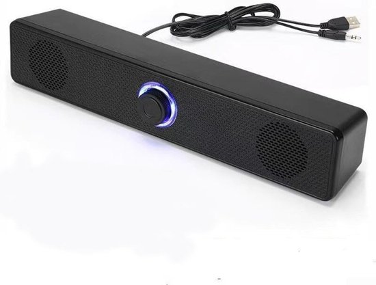 Soundbar Luidspreker - Externe Speaker - Thuisbioscoop Ervaring - Bedraad Draadloos - 30 cm Breed - Zwart