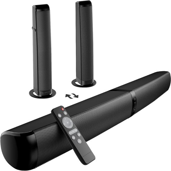 Soundbar Luidspreker - Tv Geluid - Films Kijken - 3D Geluid - 43.5 cm - Zwart