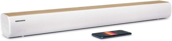 Soundbar - Luidsprekerbox Audiobar - TV Geluid Verbeteren - 200W Muziekvermogen - 85.5 cm - Wit Hout