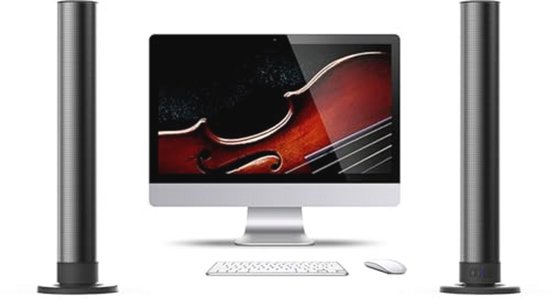 Soundbar met 40W Subwoofer en 3D Stereo Surround Geluid voor TV en Computer van Bramar