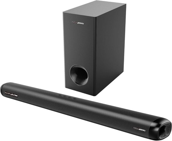 Soundbar met Atmos - Home cinema geluid - Film en muziek - 360 Watt vermogen - 73x960x83mm - Zwart van Merkloos