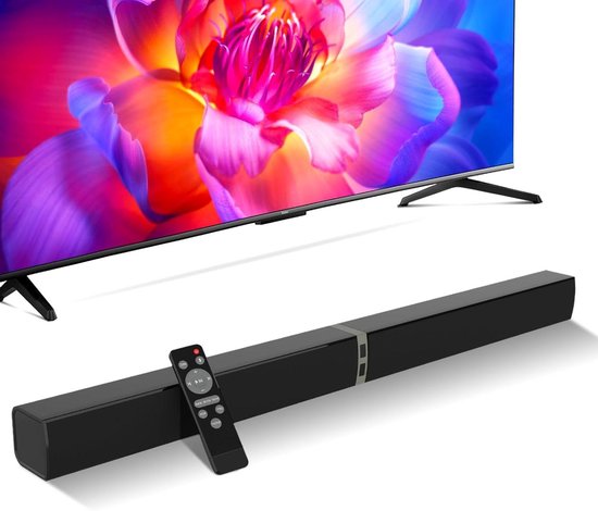 Soundbar met Bluetooth - TV Luidspreker - Thuisbioscoop Geluid - Afneembaar 2-in-1 Ontwerp - 78.74 cm - Zwart van Merkloos