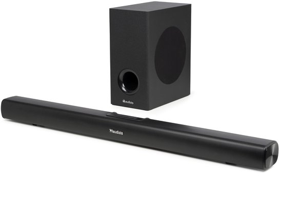 Soundbar Met Draadloze Subwoofer - 90 Cm Breed - 150 Watt Vermogen - Zwart - Home Cinema Tv Speaker