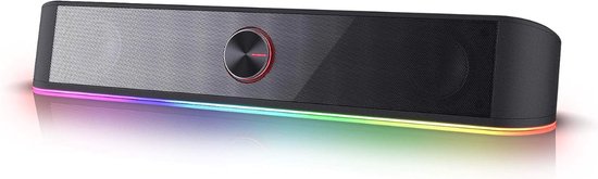 Soundbar met dynamische lichtbalk - touch - audiolicht - achtergrondverlichting met volumeregeling van Trust