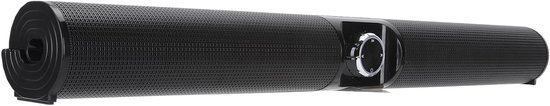 Soundbar met Subwoofer - Bluetooth speaker - Home cinema ervaring - Dynamisch RGB licht - 20W Stereo - Zwart