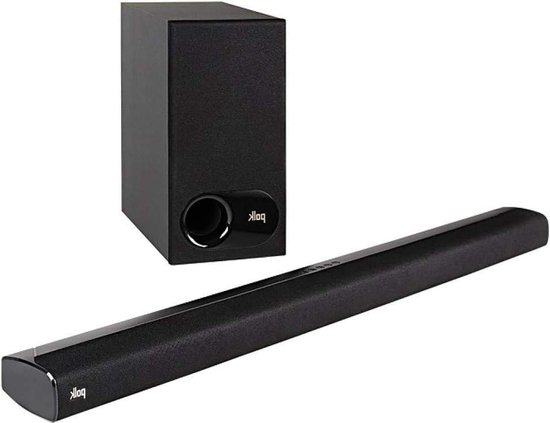 Soundbar met subwoofer - Hifi geluidssysteem - Thuisbioscoop ervaring - Dolby Digital - Compact formaat - Zwart