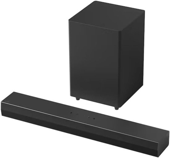 Soundbar met subwoofer - Home audio - Film en muziek - 140 Watt vermogen - 388 x 779 cm - Zwart