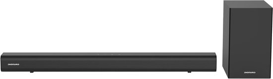 Soundbar met subwoofer - Home audio - Film en muziek - 90 watt vermogen - 2.1 kanaals - Zwart