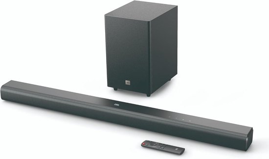Soundbar met Subwoofer - Home Cinema - Film Avond - Draadloze Bas - 250W Vermogen - Zwart