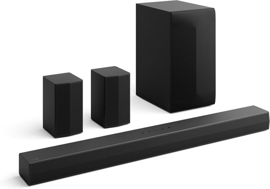 Soundbar met Subwoofer - Home Cinema - Film Geluid Verbeteren - 5.1 Kanaals Systeem - 440 W Vermogen - Zwart