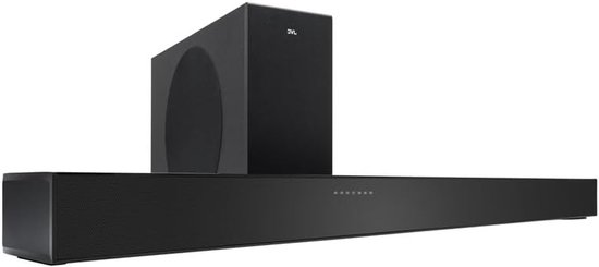 Soundbar met Subwoofer - Home Cinema Systeem Geluidsbalk - Thuisbioscoop Ervaren - 2.1 Kanaals Geluid - 200 W RMS - Zwart
