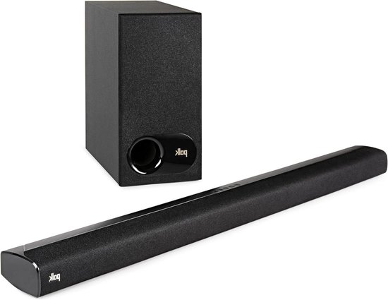 Soundbar met subwoofer - Tv speaker - Films en muziek - VoiceAdjust technologie - 5.5 cm hoog - Zwart