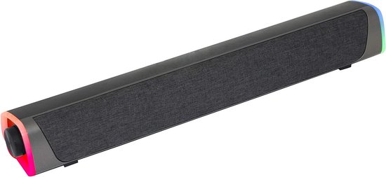 Soundbar met Verlichting - PC Speaker - Muziek Luisteren - 20W Vermogen - 47.5 cm Lengte - Zwart