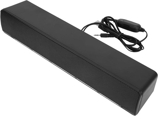 Soundbar - Muziekspeler - Home Theater - 3D Stereo Geluid - 20 Centimeter - Zwart