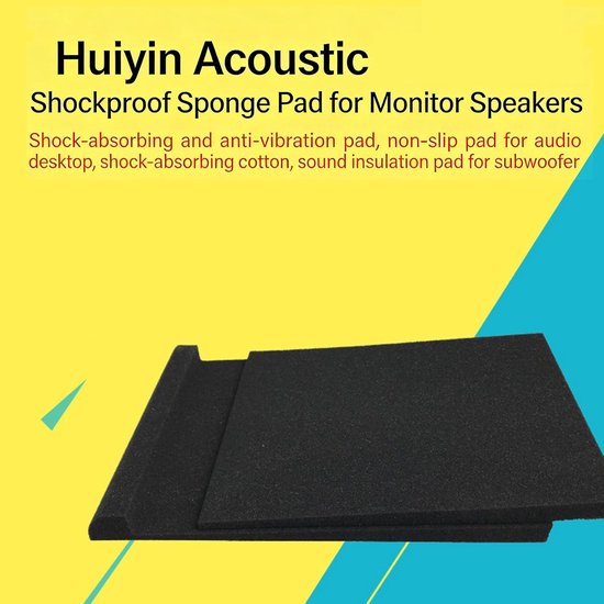 Soundbar Pad - Trillingsdemper Basis - Verbeter Geluid - Effectieve Trillingsreductie - Diverse Maten - Zwart