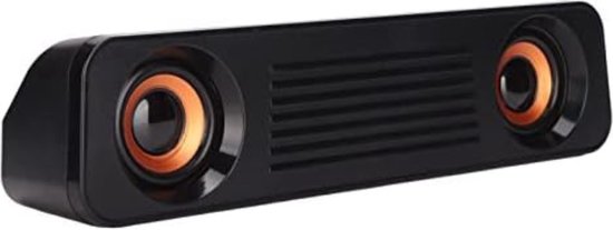 Soundbar pc - Mini soundbar - Pc soundbar - Computer soundbar - Soundbar computer - Zwart - 25W van Merkloos
