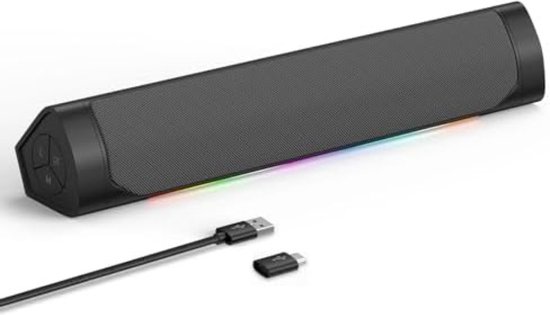 Soundbar pc - Pc soundbar - Computer soundbar - Soundbar computer - 32 x 8 x 10 cm - 390 gram - Grijs
