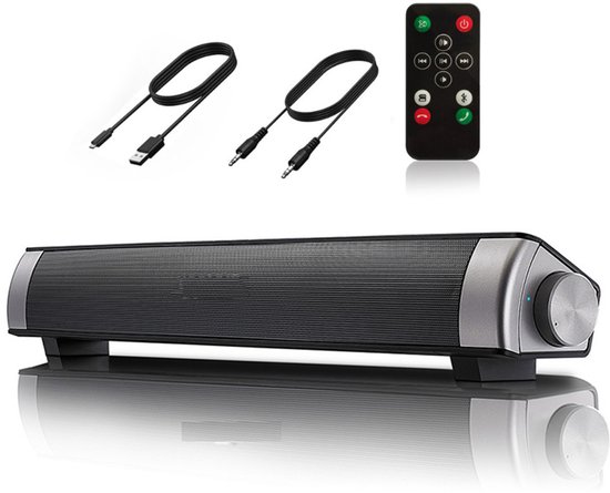Soundbar - Soundbar met Draadloze Subwoofer - Box - TV Speaker - Soundbars - Bluetooth - Ingebouwde subwoofer - Home Cinema Geluid- Zwart
